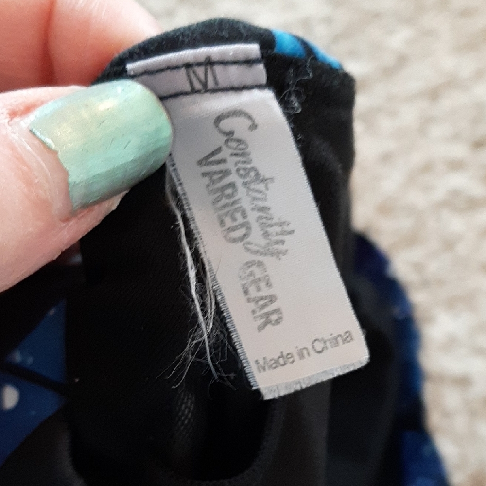 Constantly Varied Gear Geometric Blue and Purple Sports Bra - Picture 3 of 3